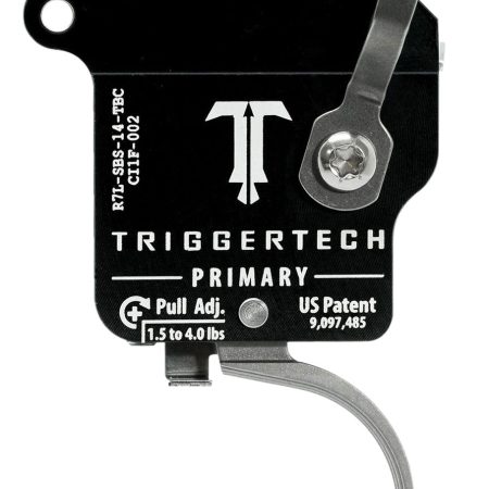 TriggerTech R7LSBS14TBC Primary  Single-Stage Traditional Curved Trigger with 1.50-4 lbs Draw Weight for Remington 700 Left