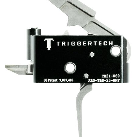 TriggerTech AROTBS25NNF Adaptable Primary Two-Stage Flat Trigger with 2.50-5 lbs Draw Weight for AR-15 Right