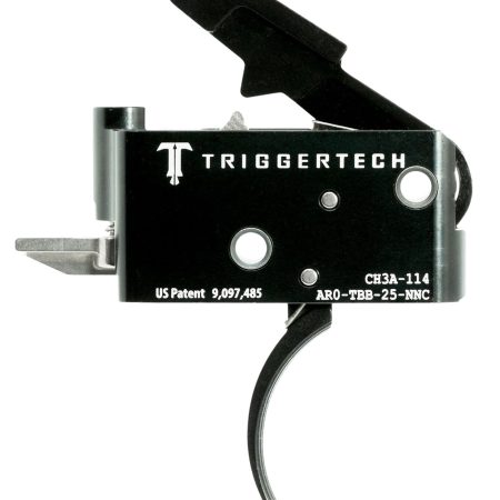 TriggerTech AROTBB25NNC Adaptable Primary Two-Stage Traditional Curved Trigger with 2.50-5 lbs Draw Weight for AR-15 Right