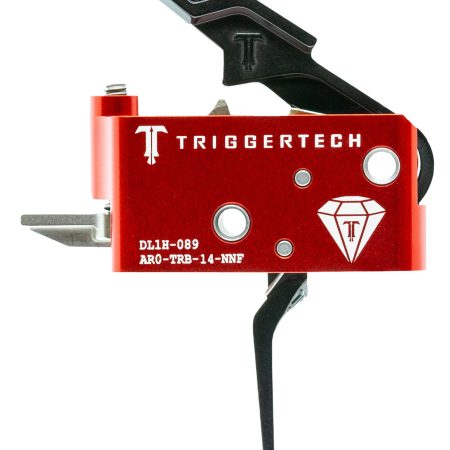 TriggerTech AROTRB14NNF Diamond  Two-Stage Flat Trigger with 1.50-4 lbs Draw Weight for AR-15 Right