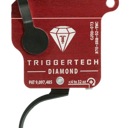 TriggerTech R70SRB02TNC Diamond Without Bolt Release Single-Stage Traditional Curved Trigger with 0.30-2 lbs Draw Weight for Remington 700 Right