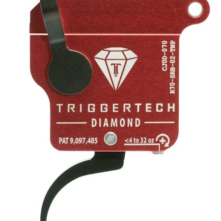 TriggerTech R70SRB02TNP Diamond Without Bolt Release Single-Stage Pro Curved Trigger with 0.30-2 lbs Draw Weight for Remington 700 Right
