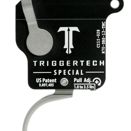 TriggerTech R70SBS13TNC Special Without Bolt Release Single-Stage Traditional Curved Trigger with 1-3.50 lbs Draw Weight for Remington 700 Right
