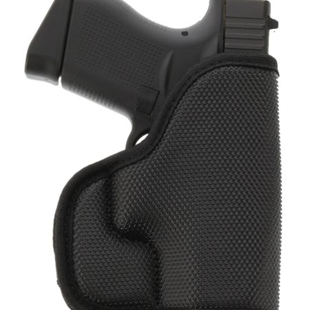 Galco SOU800B StukOn-U  Black Gripper Shell Compatible w/ Glock 43/Sig P365/Springfield  Hellcat Pocket Mount Ambidextrous