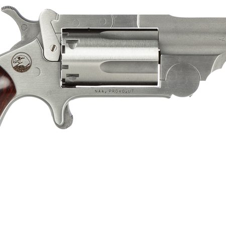 North American Arms 22MR250 Ranger II  22 WMR 5 Shot 2.50" Stainless Steel Barrel, Stainless Steel Frame, Stainless Cylinder, Wood Boot Grip, Exposed Hammer