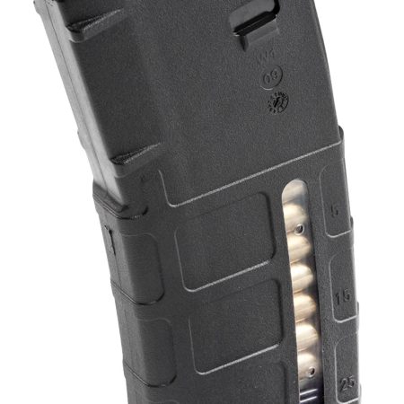 Magpul MAG570BLK PMAG GEN M2 MOE 30rd Detachable w/Capacity Window 223 Rem/5.56x45mm NATO Fits AR-15/M16/M4 Black Polymer