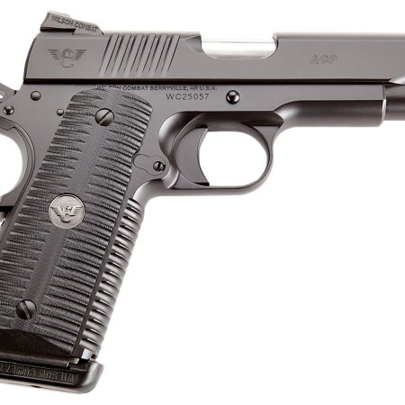 Wilson Combat ACPCOM9 ACP Commander 9mm Luger 10+1 4.25" Stainless Match Grade Barrel, Black Serrated Carbon Steel Slide, Black Armor-Tuff Carbon Steel Frame w/Beavertail, Black G10 Eagle Claw Grip