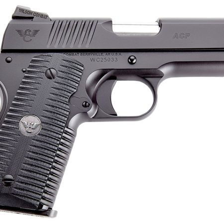 Wilson Combat ACPCP9 ACP Compact SAO 9mm Luger 4" 8+1 Black Armor-Tuff Carbon Steel Black G10 Eagle Claw Grip