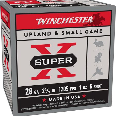 Winchester Ammo X28H5 Super X Heavy Game Load High Brass 28Gauge 2.75" 1oz 5Shot 25 Per Box/10 Case