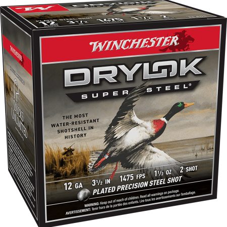Winchester Ammo SSH12LH2 Drylok Super Steel High Velocity 12Gauge 3.50" 1 1/2oz 2Shot 25 Per Box/10 Case