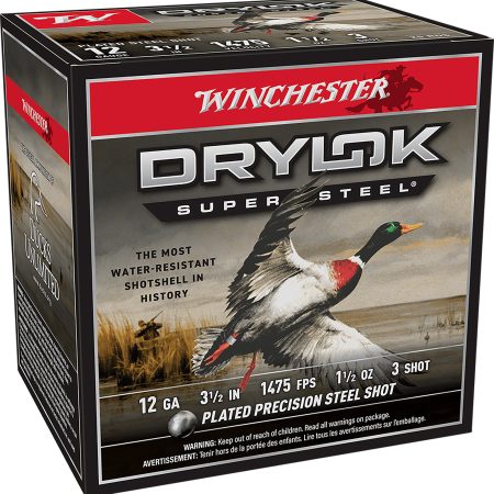 Winchester Ammo SSH12LH3 Drylok Super Steel High Velocity 12Gauge 3.50" 1 1/2oz 3Shot 25 Per Box/10 Case