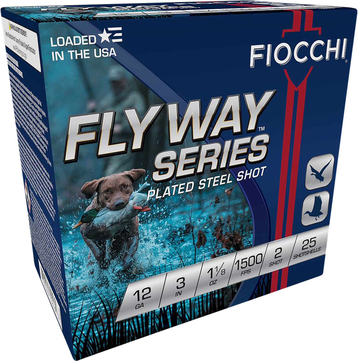 Fiocchi 123ST2 Flyway 12Gauge 3" 1 1/8oz 2Shot 25 Per Box/10 Case