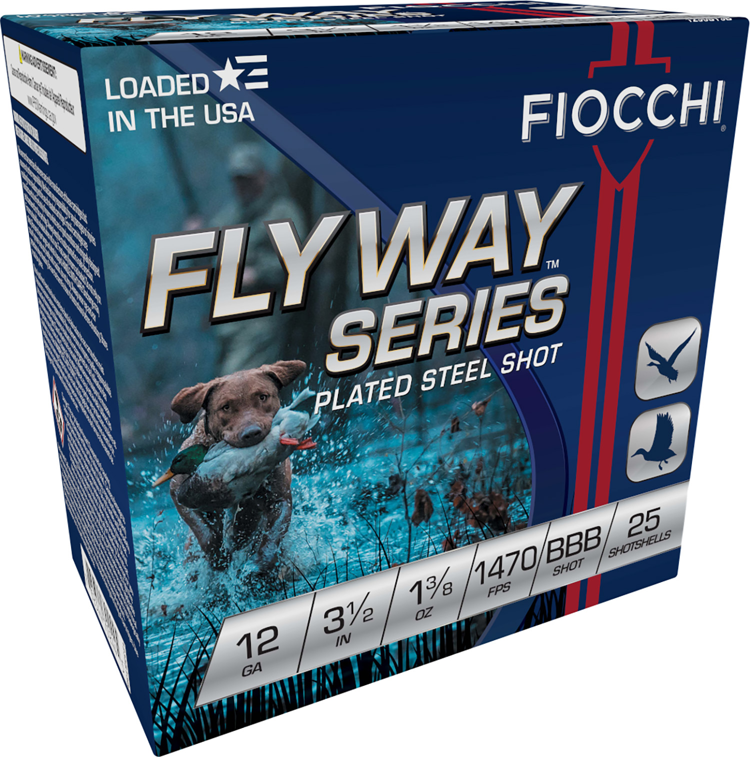 Fiocchi 1235ST3B Flyway 12Gauge 3.50" 1 3/8oz BBBShot 25 Per Box/10 Case