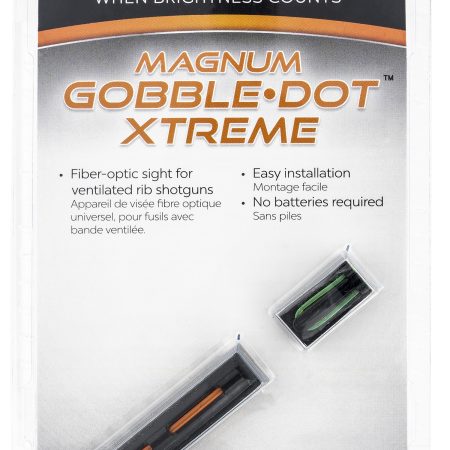 Truglo TG941XA Magnum Gobble-Dot Xtreme Universal Shotgun Fiber Optic Red/Green .25" Rib