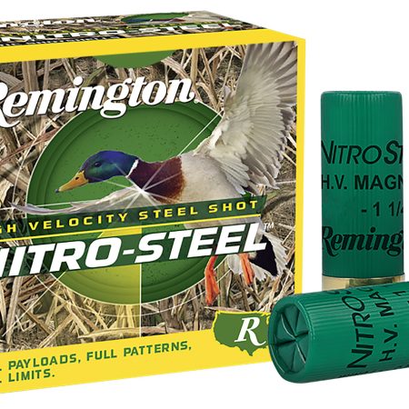 Remington Ammunition 20803 Nitro-Steel High Velocity 12Gauge 2.75" 1 1/8oz 4Shot 25 Per Box