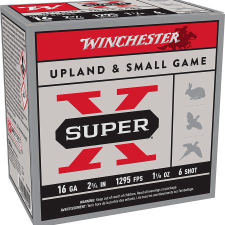 Winchester Ammo X16H6 Super X Heavy Game Load 16Gauge 2.75" 1 1/8oz 6Shot 25 Per Box/10 Case