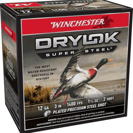 Winchester Ammo XSV1232 Drylok Super Steel Magnum 12Gauge 3" 1 1/4oz 2Shot 25 Per Box/10 Case