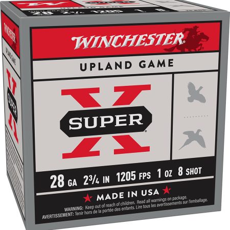 Winchester Ammo X28H8 Super X Heavy Game Load High Brass 28Gauge 2.75" 1oz 8Shot 25 Per Box/10 Case