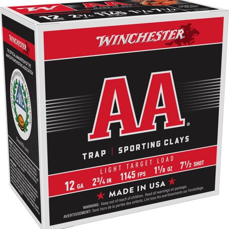 Winchester Ammo AA127 AA Light Target 12Gauge 2.75" 1 1/8oz 7.5Shot 25 Per Box/10 Case