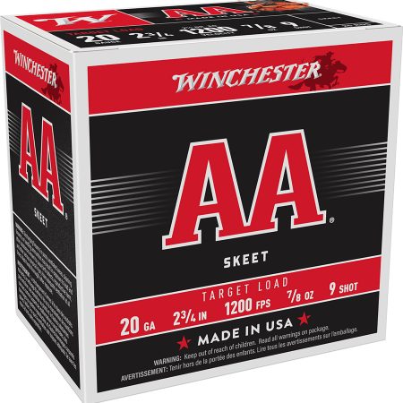 Winchester Ammo AA209 AA  20Gauge 2.75" 7/8oz 9Shot 25 Per Box/10 Case