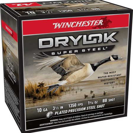 Winchester Ammo XSC10BB Drylok Super Steel Magnum 10Gauge 3.50" 1 5/8oz BBShot 25 Per Box/10 Case