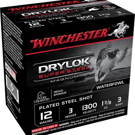 Winchester Ammo XSM1233 Drylok Super Steel Magnum 12Gauge 3" 1 3/8oz 3Shot 25 Per Box/10 Case