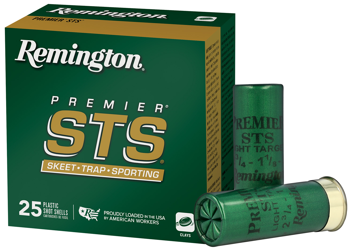 Remington Ammunition 20116 Premier STS 12 Gauge 2.75" 1 1/8 oz 9 Shot 25 Per Box/ 10 Cs