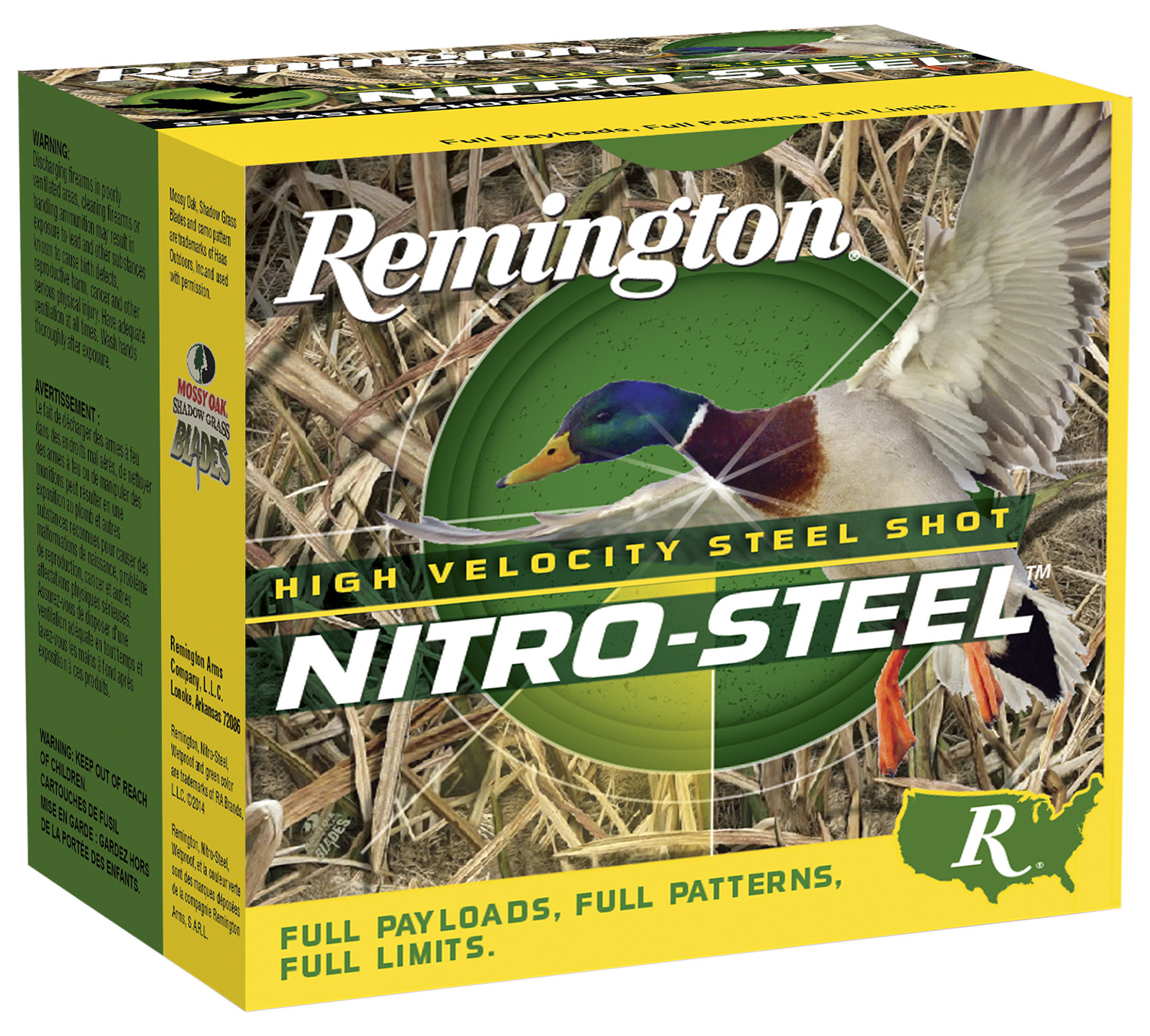 Remington Ammunition 20802 Nitro-Steel High Velocity 12Gauge 3" 1 1/4oz 4Shot 25 Per Box/10 Case