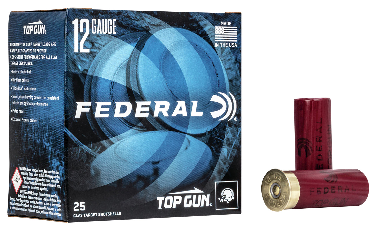 Federal TGL1275 Top Gun 12Gauge 2.75" 1 1/8oz 7.5Shot 25 Per Box/10 Case
