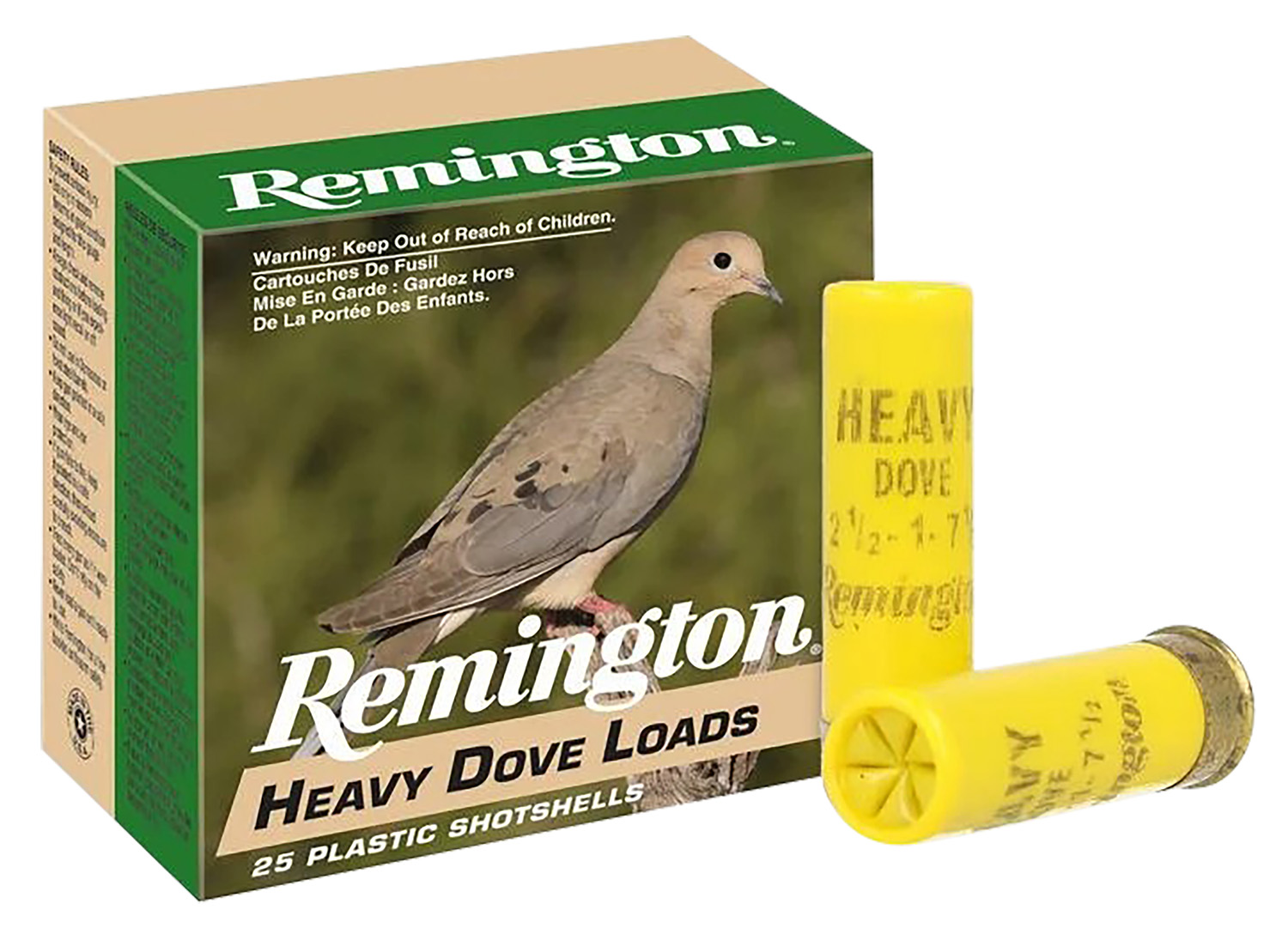 Remington Ammunition 28777 Heavy Dove Loads 20Gauge 2.75" 1oz 7.5Shot 25 Per Box/10 Case