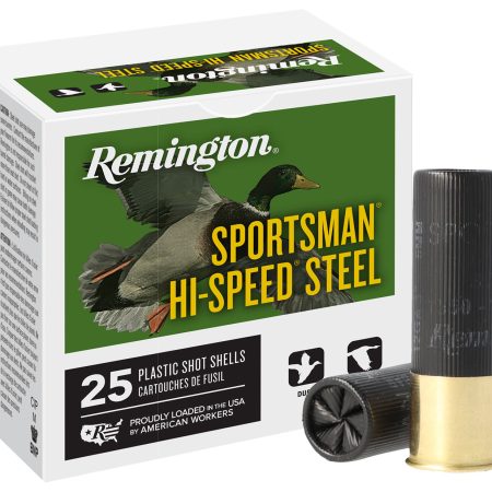 Remington Ammunition 20904 Sportsman Hi-Speed Steel 12Gauge 3" 1 3/8oz 2Shot 25 Per Box/10 Case