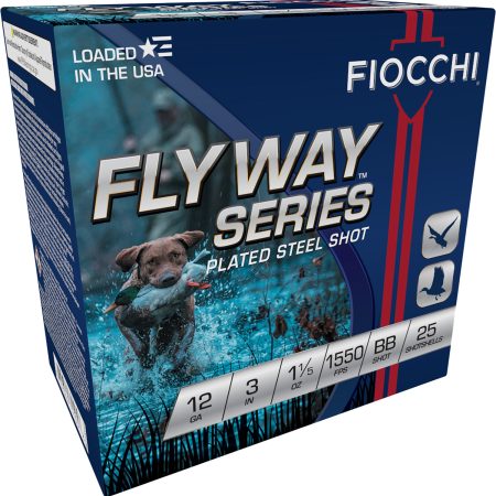 Fiocchi 123ST15B Flyway  12Gauge 3" 1 1/5oz BBShot 25 Per Box/10 Case