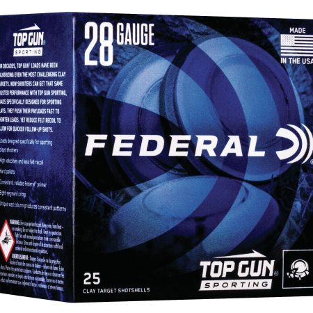 Federal TGS28218 Top Gun  28Gauge 2.75" 3/4oz 8Shot 25 Per Box/10 Case