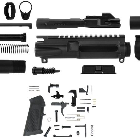 TacFire SSPK9MMLPK4K AR Build Kit KeyMod 9mm Luger Black Steel