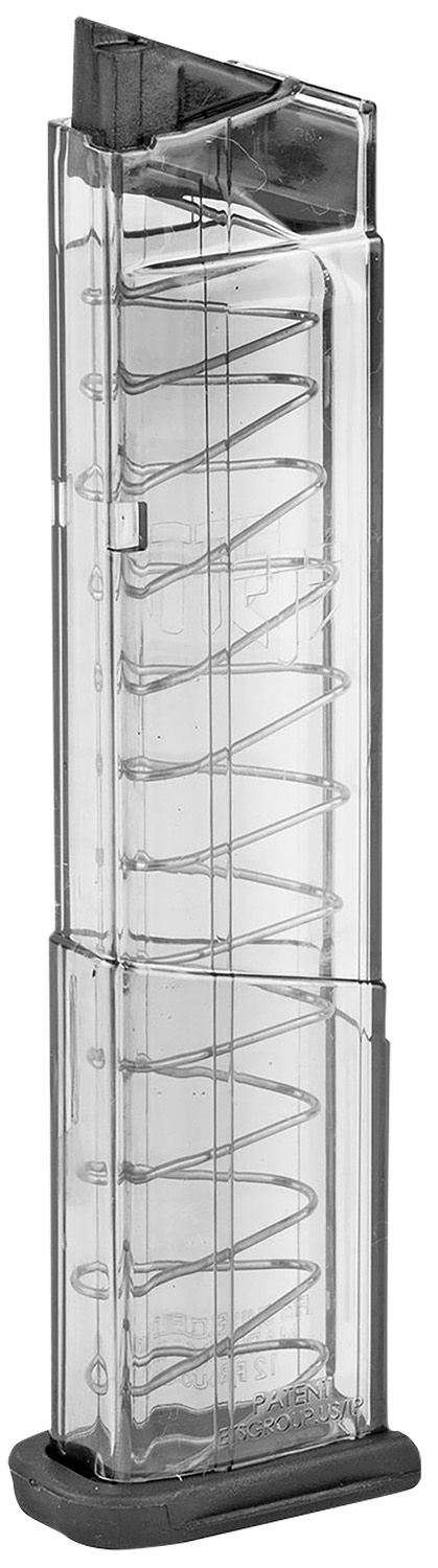 ETS Group SW9SHD12 Pistol Mags 12rd 9mm Luger for S&W M&P Shield Clear Detachable