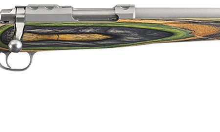 Ruger 7220 77/17  17 Hornet 6+1 18.50" Threaded Barrel, Matte Stainless Steel, Integral Scope Mount On Solid Steel Receiver, Green Mountain Laminate Stock