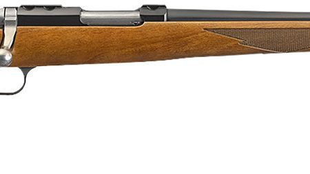 Ruger 7222 77/17  17 WSM 6+1 20" Threaded Barrel, Blued Alloy Steel, Integral Scope Mount On A Solid Steel Receiver, American Walnut Stock