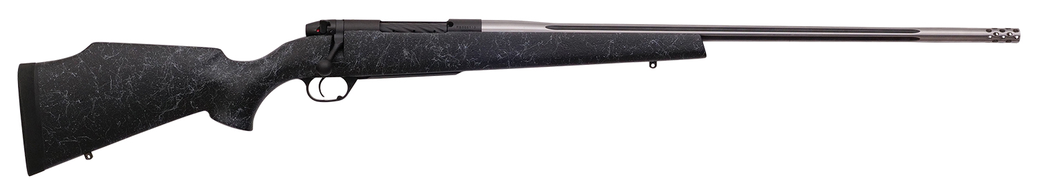 Weatherby MAM01N257WR8B Mark V Accumark 257 Wthby Mag 3+1 26" Barrel, Graphite Black Cerakote Metal Finish, Gray Webbed Black Fixed Monte Carlo Stock