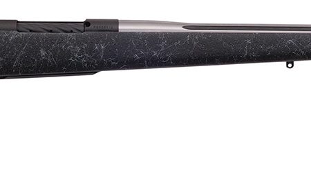 Weatherby MAM01N333WR8B Mark V Accumark 338-378 Wthby Mag 2+1 26" Barrel, Graphite Black Cerakote Metal Finish, Gray Webbed Black Fixed Monte Carlo Stock