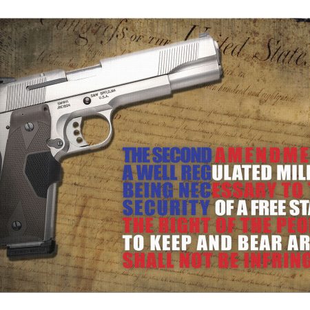TekMat TEKR172AMEND Right To Bear Arms Cleaning Mat Multi-Color Rubber 11"x17" 2nd Amendment