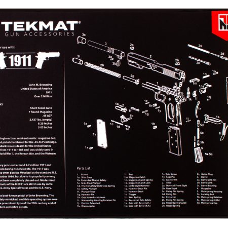 TekMat TEKR201911  Ultra 20 Cleaning Mat Black/White Rubber 15"x20" 1911 Parts Diagram