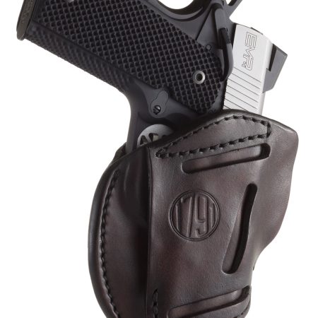1791 Gunleather 3WH1SBRA 3-Way  IWB/OWB Size 01 Signature Brown Leather Belt Loop Fits 1911 3-4" Ambidextrous Hand