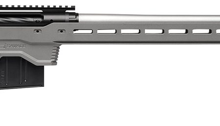 Savage Arms 57557 110 Elite Precision 6.5 Creedmoor 10+1 26" Matte Stainless, Matte Black Rec, Gray Cerakote Adjustable MDT ACC Aluminum Chassis Stock