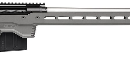 Savage Arms 57559 110 Elite Precision 300 Win Mag 5+1 30" Matte Stainless, Matte Black Rec, Gray Cerakote Adjustable MDT ACC Aluminum Chassis Stock (MB Not Included)