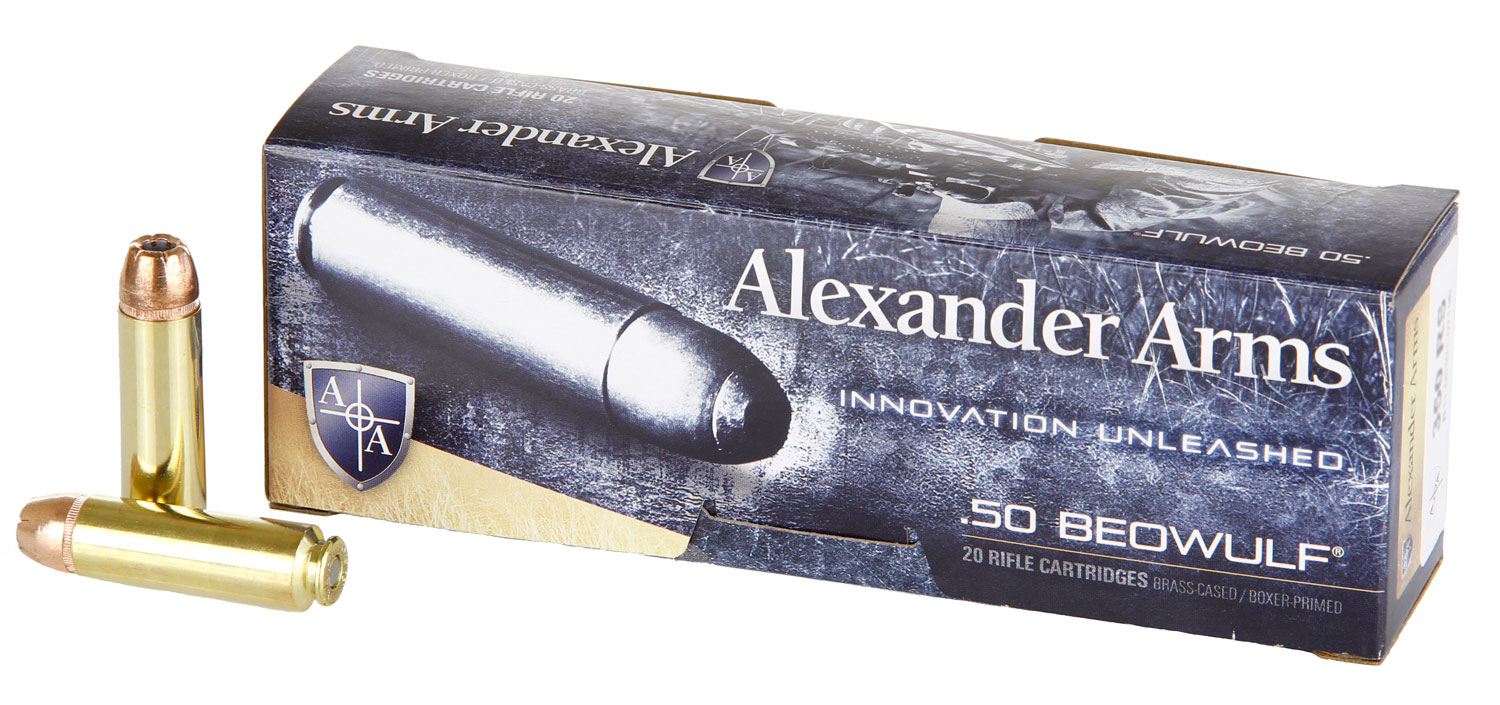 Alexander Arms AB350XTPBOX XTP 50Beowulf 350gr Hornady XTP Hollow Point 20 Per Box/10 Case