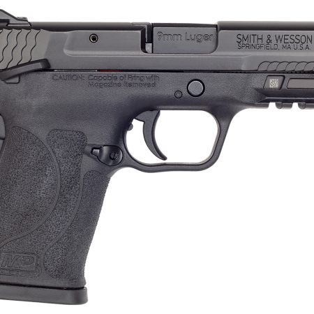 Smith & Wesson 12436 M&P Shield EZ M2.0 Compact Slim 9mm Luger 8+1 3.67" Black Armornite Barrel & Serrated Slide, Matte Black Polymer Frame w/Picatinny Rail Black Polymer Grips Right Hand