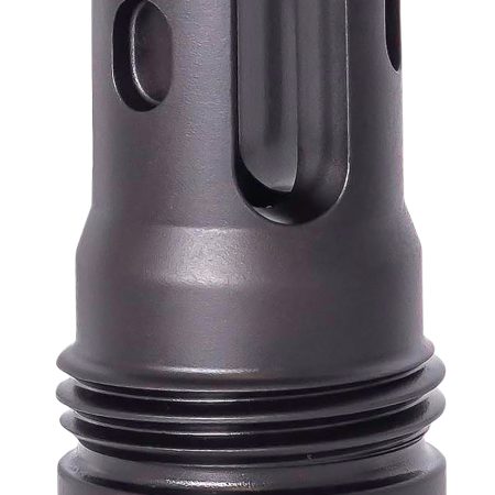 Rugged Suppressor FH006 R3 Flash Mitigation System Black with 3/4"-24 tpi Threads & 2.13" OAL for 7.62mm Radiant762, Surge762, Razor762 & Micro30 Suppressors