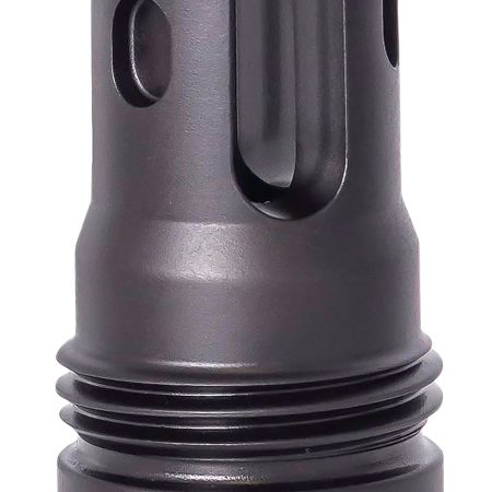 Rugged Suppressor FH008 R3 Flash Mitigation  Black with M15x1 Threads & 2.13" OAL for 7.62mm Radiant762, Surge762, Razor762 & Micro30 Suppressors