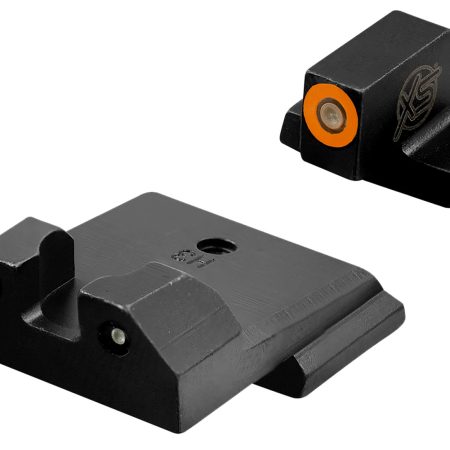 XS Sights SWR033S6N R3D Night Sights- Smith & Wesson  Black | Green Tritium Orange  Outline Front Sight Green Tritium  Rear Sight