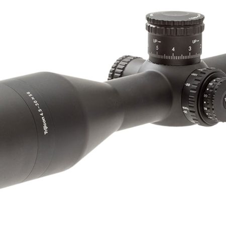 Trijicon 3000012 Tenmile Matte Black 4.5-30x56mm 34mm Tube LED Illuminated Red/Green MRAD Precision Tree Reticle